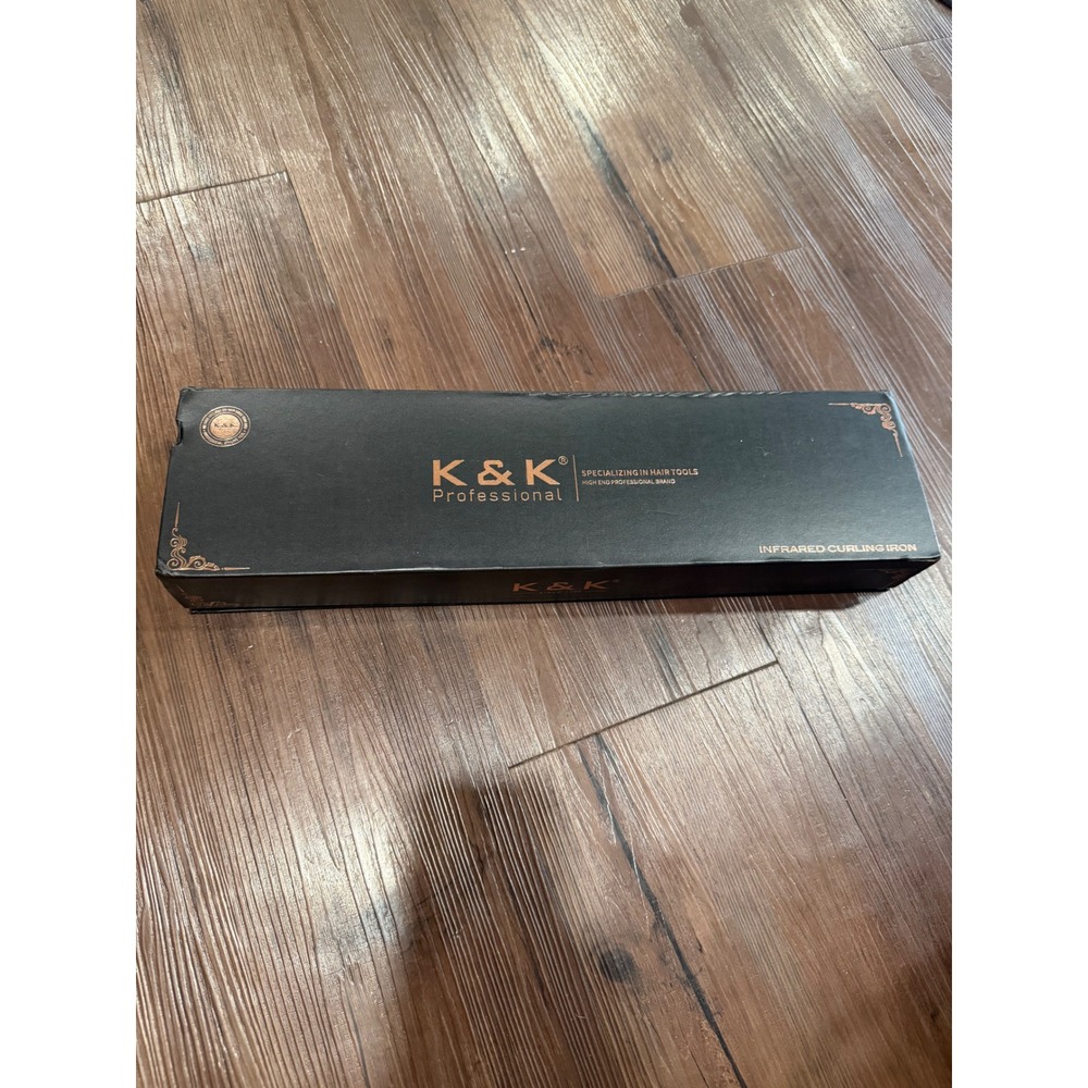 K&K Professional Infrared Curling Iron 32mm White Rose Gold QY-2051 Hair Tool